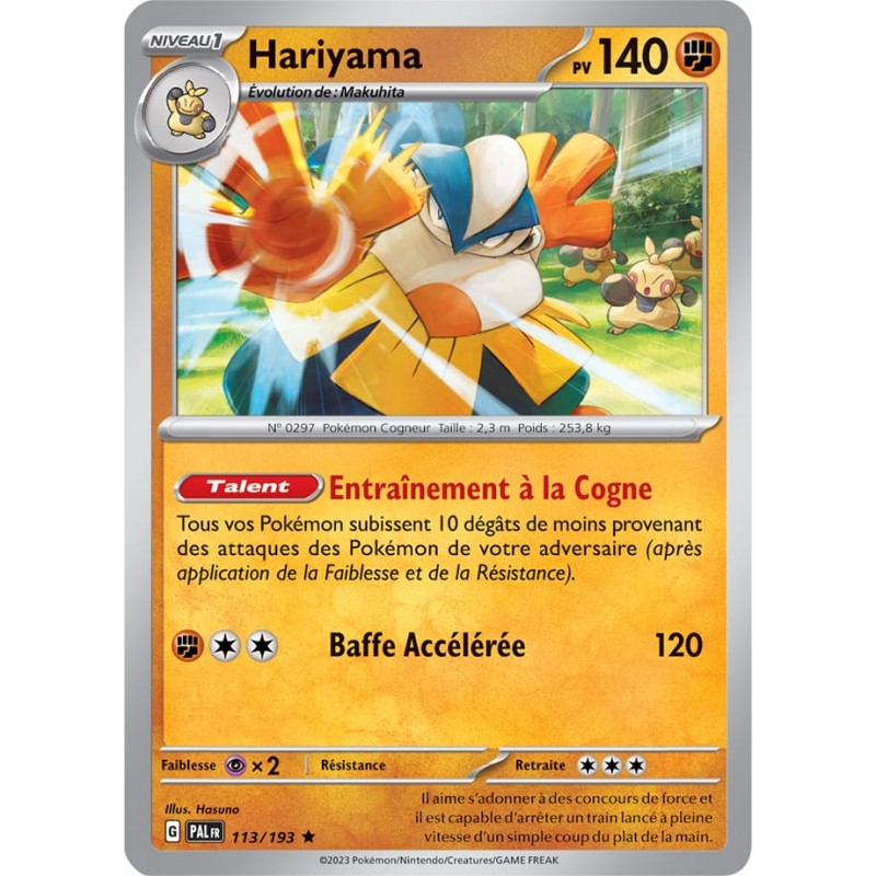 Hariyama 113/193 Évolutions à Paldea carte Pokemon