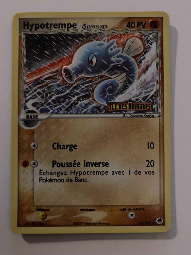 Hypotrempe 31/101 EX Ile des Dragons carte Pokemon