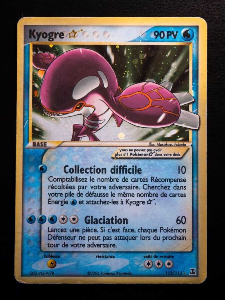 Kyogre Star 112/113 EX Espèces Delta carte Pokemon