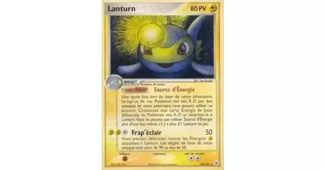 Lanturn 38/101 EX Légendes Oubliées carte Pokemon