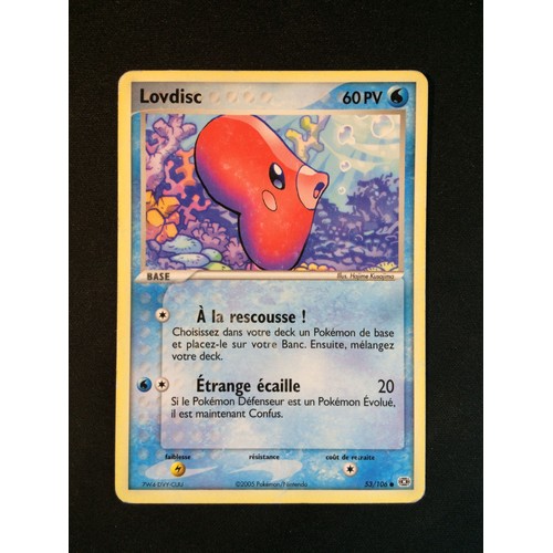 Lovdisc 53/106 EX Emeraude carte Pokemon