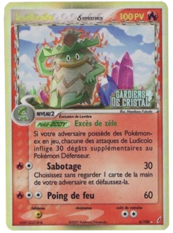 Ludicolo 6/100 EX Gardiens de Cristal carte Pokemon