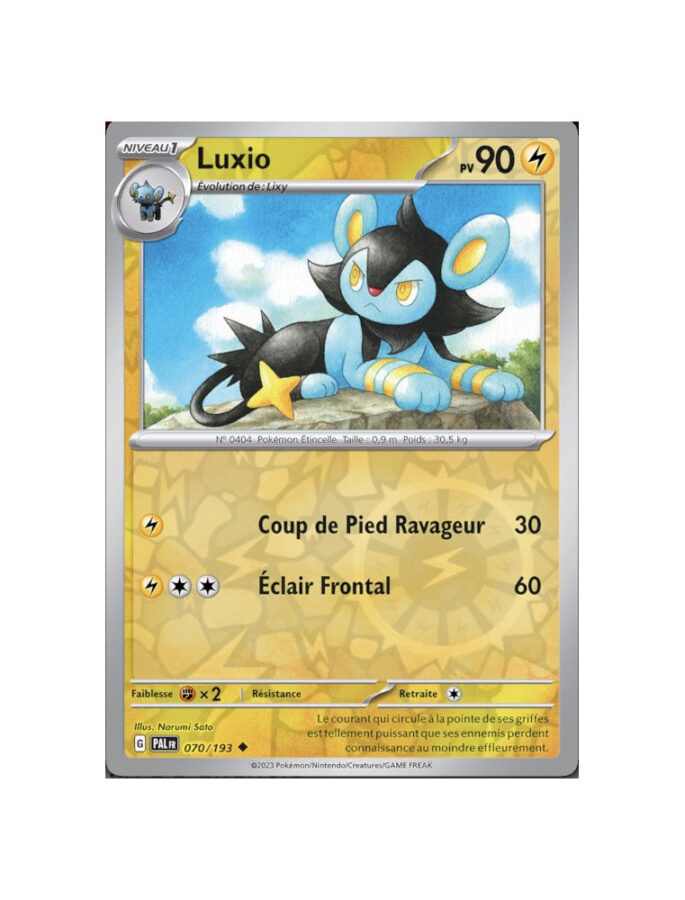 Luxio 070/193 Évolutions à Paldea carte Pokemon