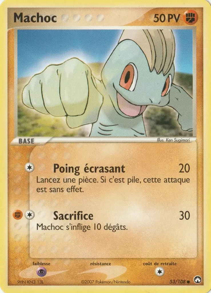 Machoc 53/108 EX Gardiens du Pouvoir carte Pokemon