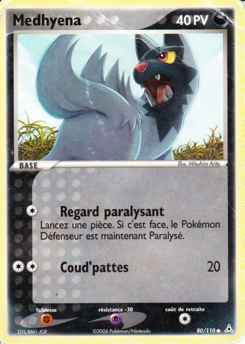 Medhyena 80/110 EX Fantômes Holon carte Pokemon