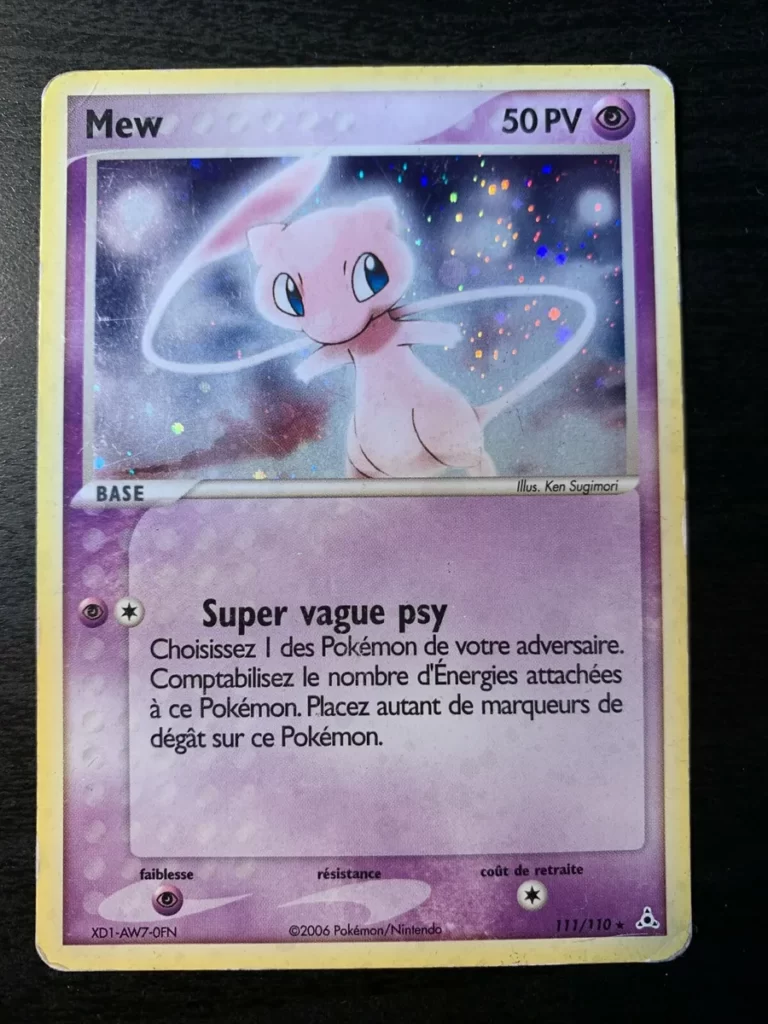 Mew 111/110 EX Fantômes Holon carte Pokemon