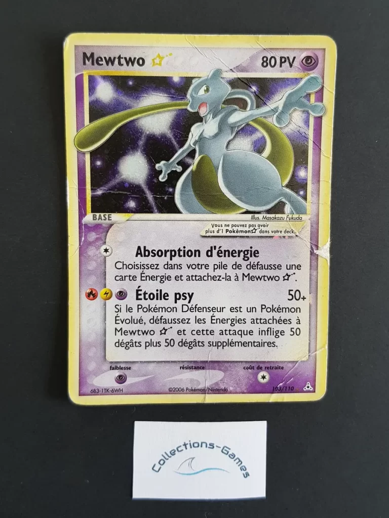 Mewtwo Star 103/110 EX Fantômes Holon carte Pokemon