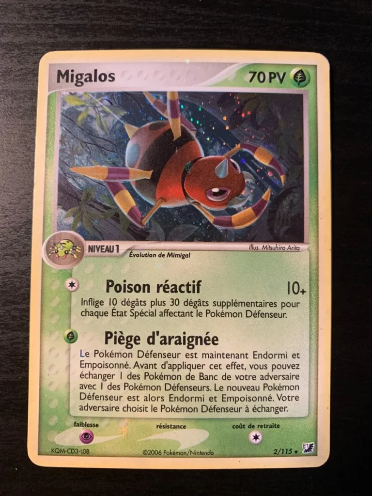 Migalos 2/115 EX Forces Cachées carte Pokemon