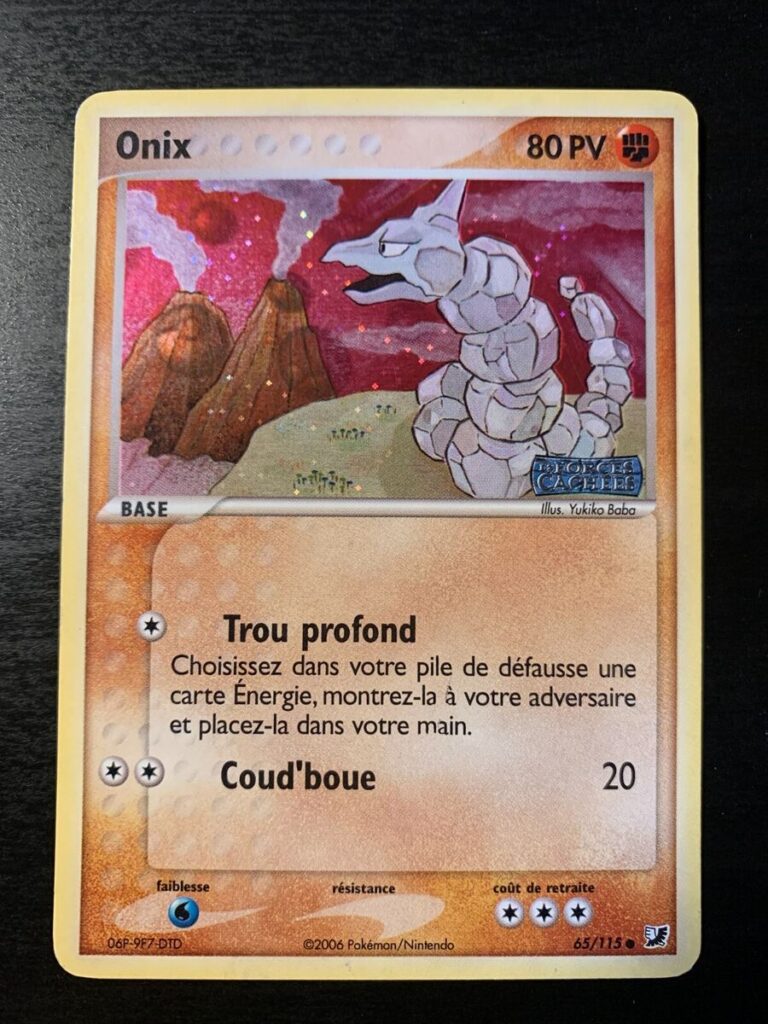 Cartes Pokémon EX Forces cachées : Toutes les cartes de la série