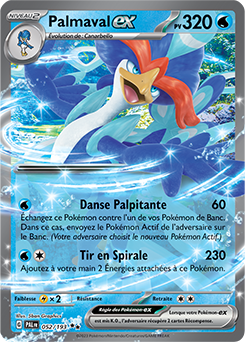 Palmaval ex 052/193 Évolutions à Paldea carte Pokemon