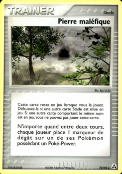 Pierre maléfique 72/92 EX Créateurs de légendes carte Pokemon