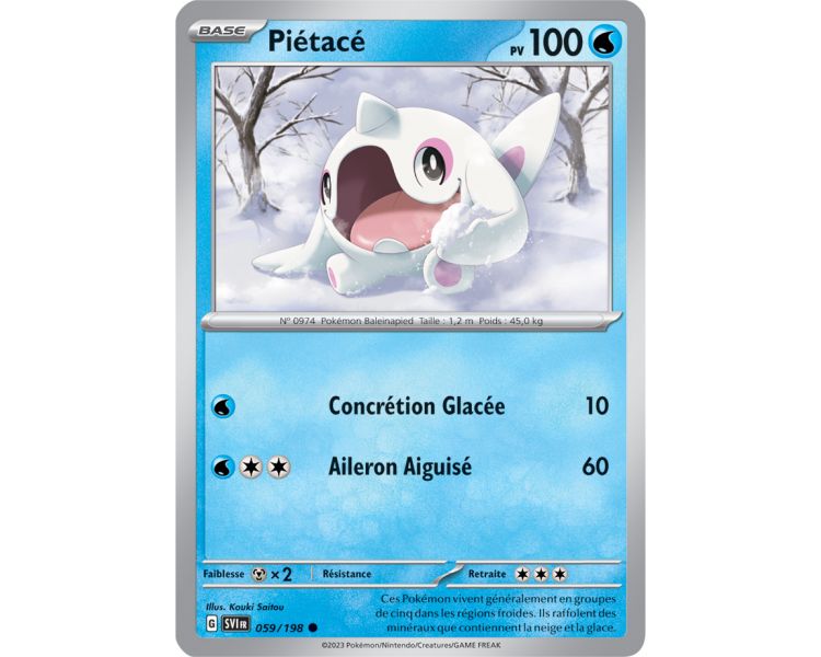 Piétacé 059/198 Ecarlate et Violet carte Pokemon