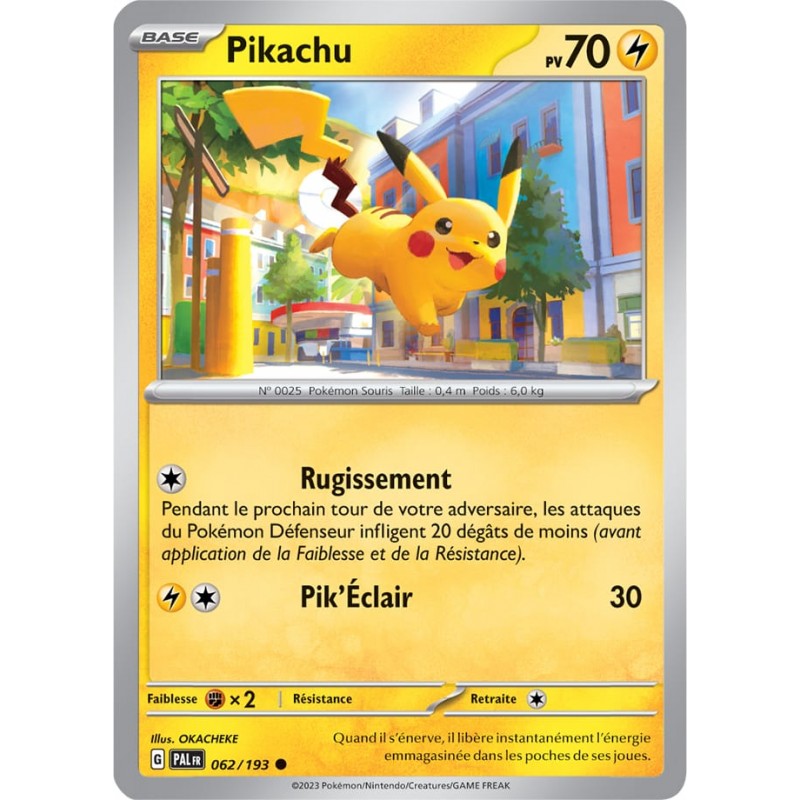 Pikachu 062/193 Évolutions à Paldea carte Pokemon