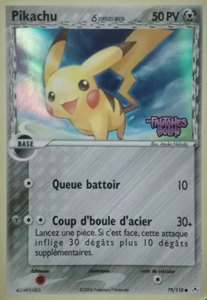 Pikachu 79/110 EX Fantômes Holon carte Pokemon