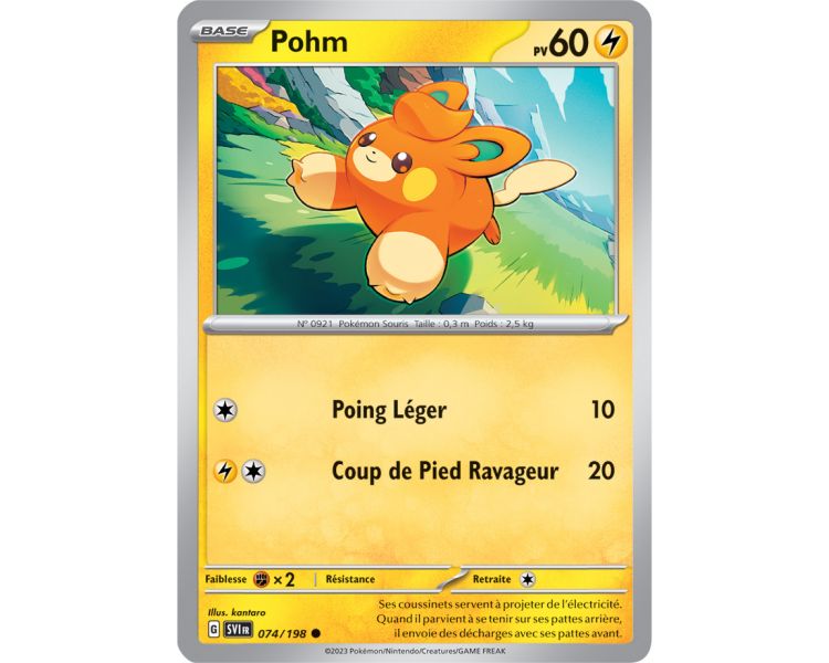 Pohm 074/198 Ecarlate et Violet carte Pokemon