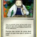Prof. Seko 82/106 EX Emeraude carte Pokemon