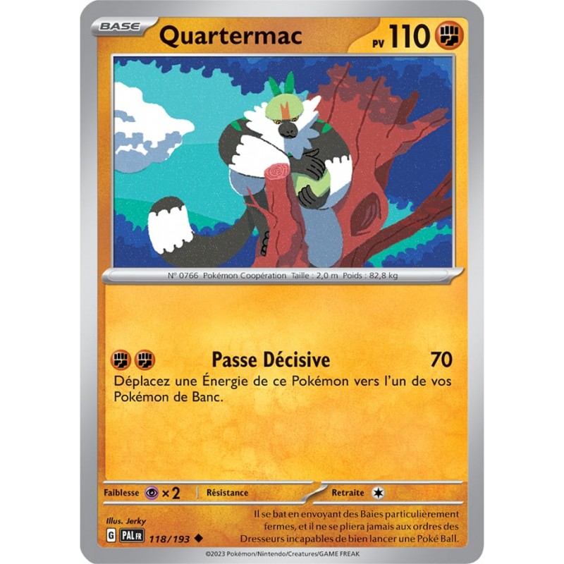 Quartermac 118/193 Évolutions à Paldea carte Pokemon