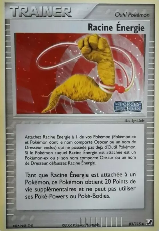 Racine Énergie 83/115 EX Forces Cachées carte Pokemon