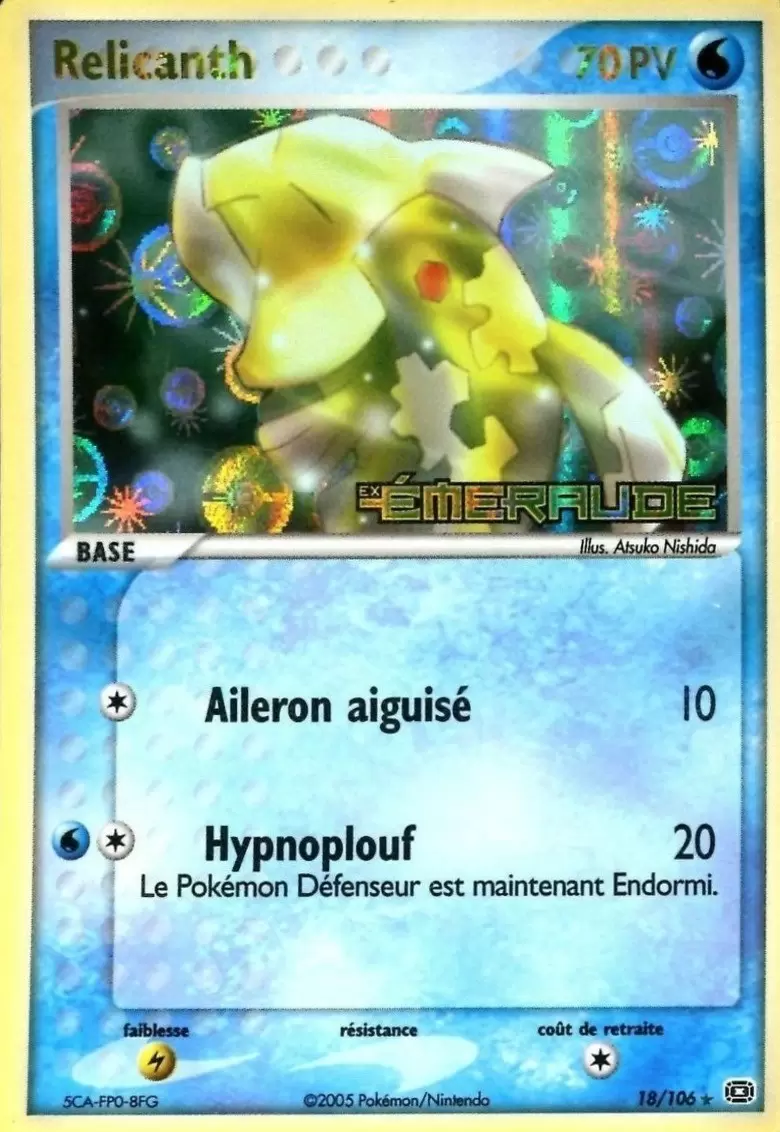 Relicanth Ex Emeraude Carte Pokemon