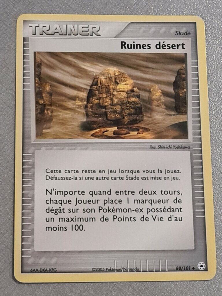 Ruines désert 88/101 EX Légendes Oubliées carte Pokemon