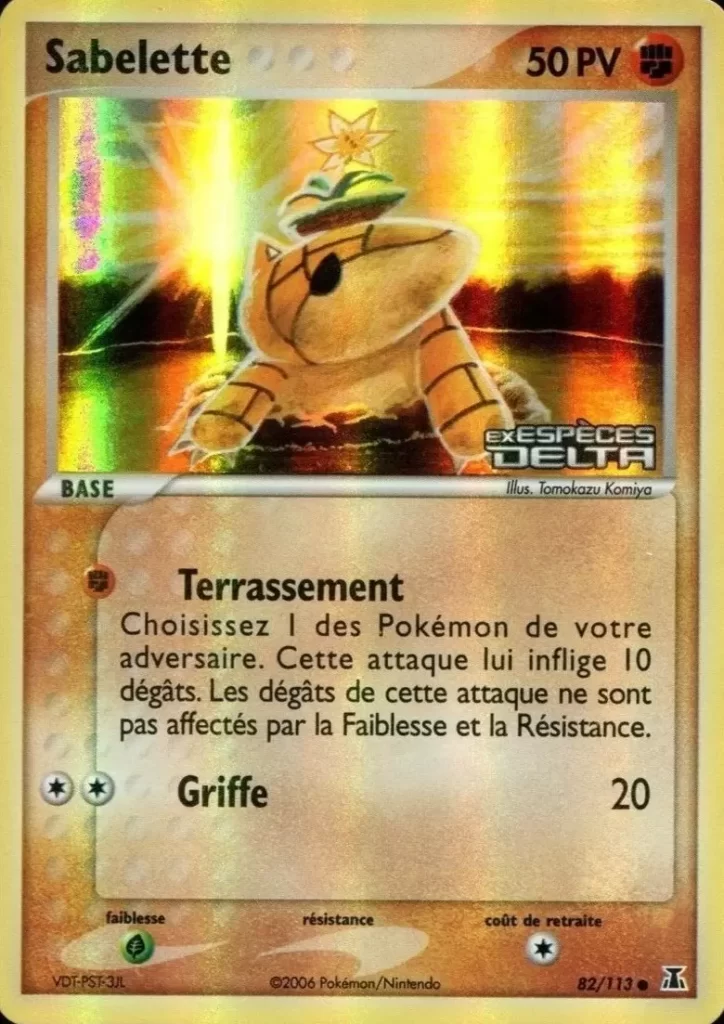 Sabelette 82/113 EX Espèces Delta carte Pokemon