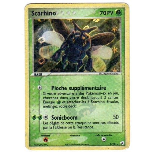 Scarhino 7/101 EX Légendes Oubliées carte Pokemon