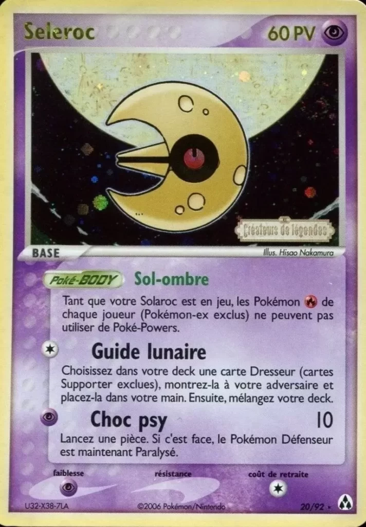 Seleroc 20/92 EX Créateurs de légendes carte Pokemon