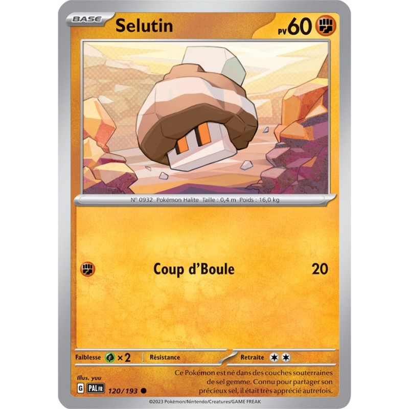 Selutin 120/193 Évolutions à Paldea carte Pokemon