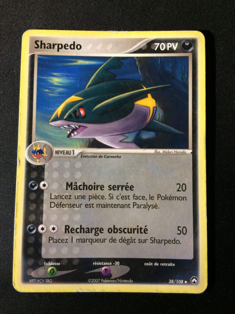 Sharpedo 38/108 EX Gardiens du Pouvoir carte Pokemon