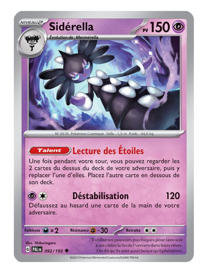 Sidérella 092/193 Évolutions à Paldea carte Pokemon