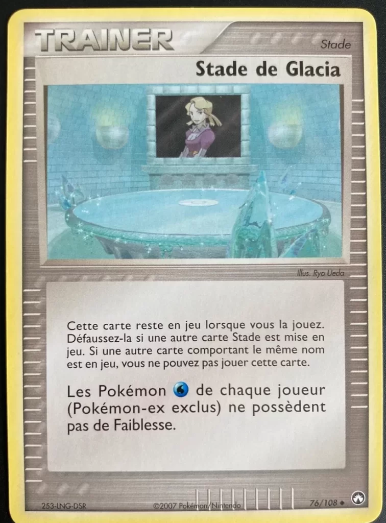 Stade de Glacia 76/108 EX Gardiens du Pouvoir carte Pokemon