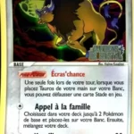 Tauros 12/100 EX Gardiens de Cristal carte Pokemon