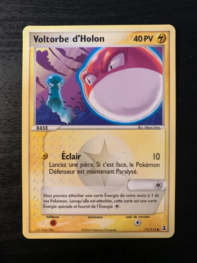 Voltorbe d&#8217;Holon 71/113 EX Espèces Delta carte Pokemon