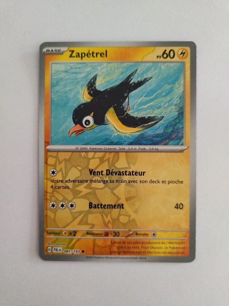 Zapétrel 081/193 Évolutions à Paldea carte Pokemon