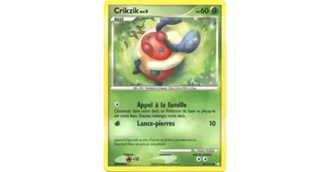 Crikzik 86/123 Diamant et Perle Trésors Mystérieux carte Pokemon