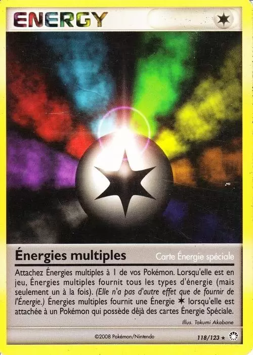 Énergies multiples 118/123 Diamant et Perle Trésors Mystérieux carte Pokemon