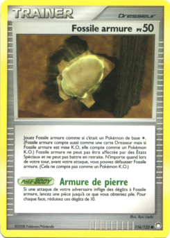 Fossile armure 116/123 Diamant et Perle Trésors Mystérieux carte Pokemon