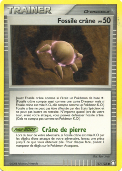 Fossile crâne 117/123 Diamant et Perle Trésors Mystérieux carte Pokemon