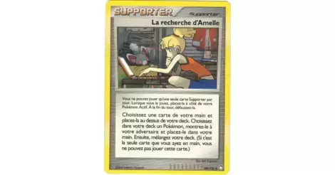 La recherche d&#8217;Amelle 109/123 Diamant et Perle Trésors Mystérieux carte Pokemon