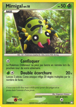 Mimigal 103/123 Diamant et Perle Trésors Mystérieux carte Pokemon