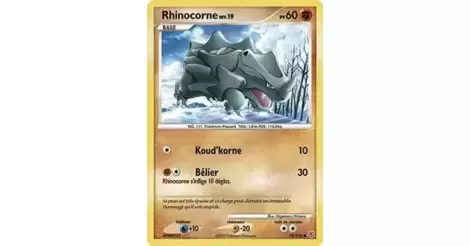 Rhinocorne 95/130 Diamant et Perle carte Pokemon