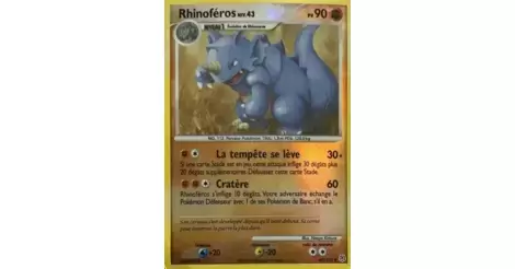 Rhinoféros 60/130 Diamant et Perle carte Pokemon