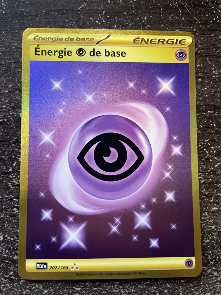 Énergie  de base 207/165 écarlate et violet série 151 carte Pokemon