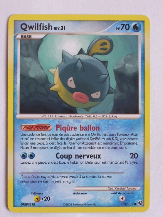 Qwilfish 101/132 Diamant et Perle Merveilles Secrètes carte Pokemon