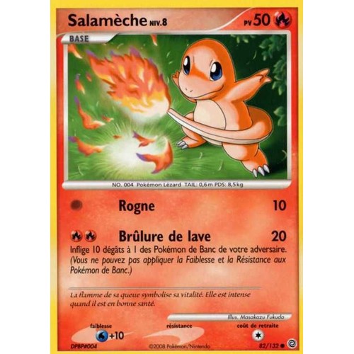 Salamèche 82/132 Diamant et Perle Merveilles Secrètes carte Pokemon