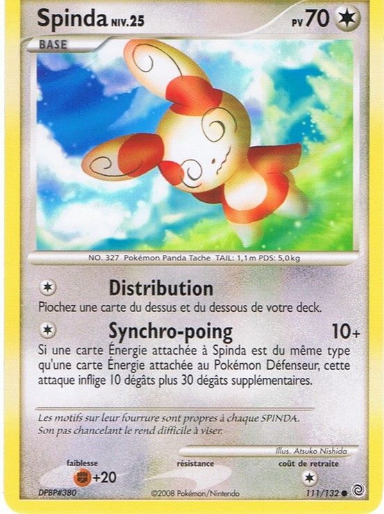 Spinda 111/132 Diamant et Perle Merveilles Secrètes carte Pokemon