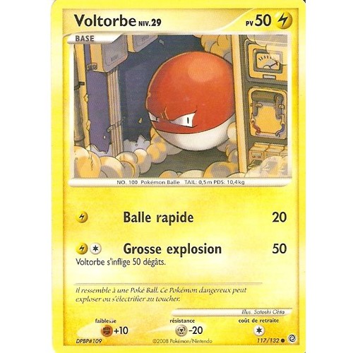 Voltorbe 117/132 Diamant et Perle Merveilles Secrètes carte Pokemon