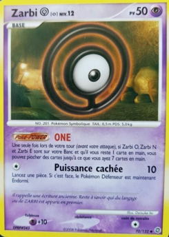 Zarbi O 70/132 Diamant et Perle Merveilles Secrètes carte Pokemon