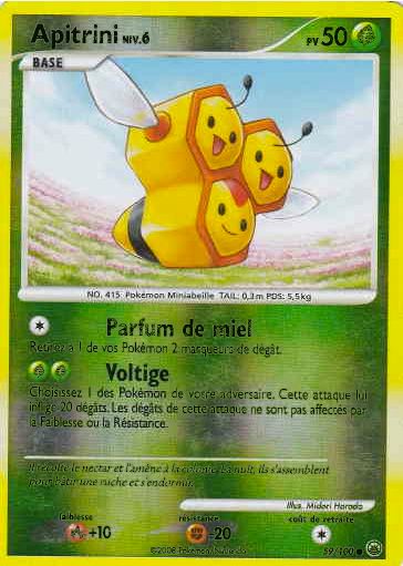 Apitrini 59/100 Diamant et Perle Aube Majestueuse carte Pokemon