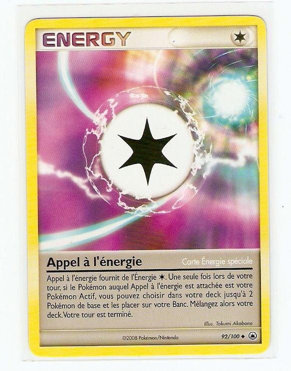 Appel à l&#8217;énergie 92/100 Diamant et Perle Aube Majestueuse carte Pokemon